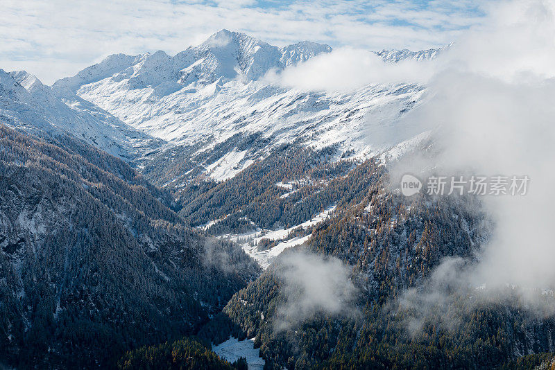 Hohe Tauern, Gro?glockner，欧洲奥地利，冬季